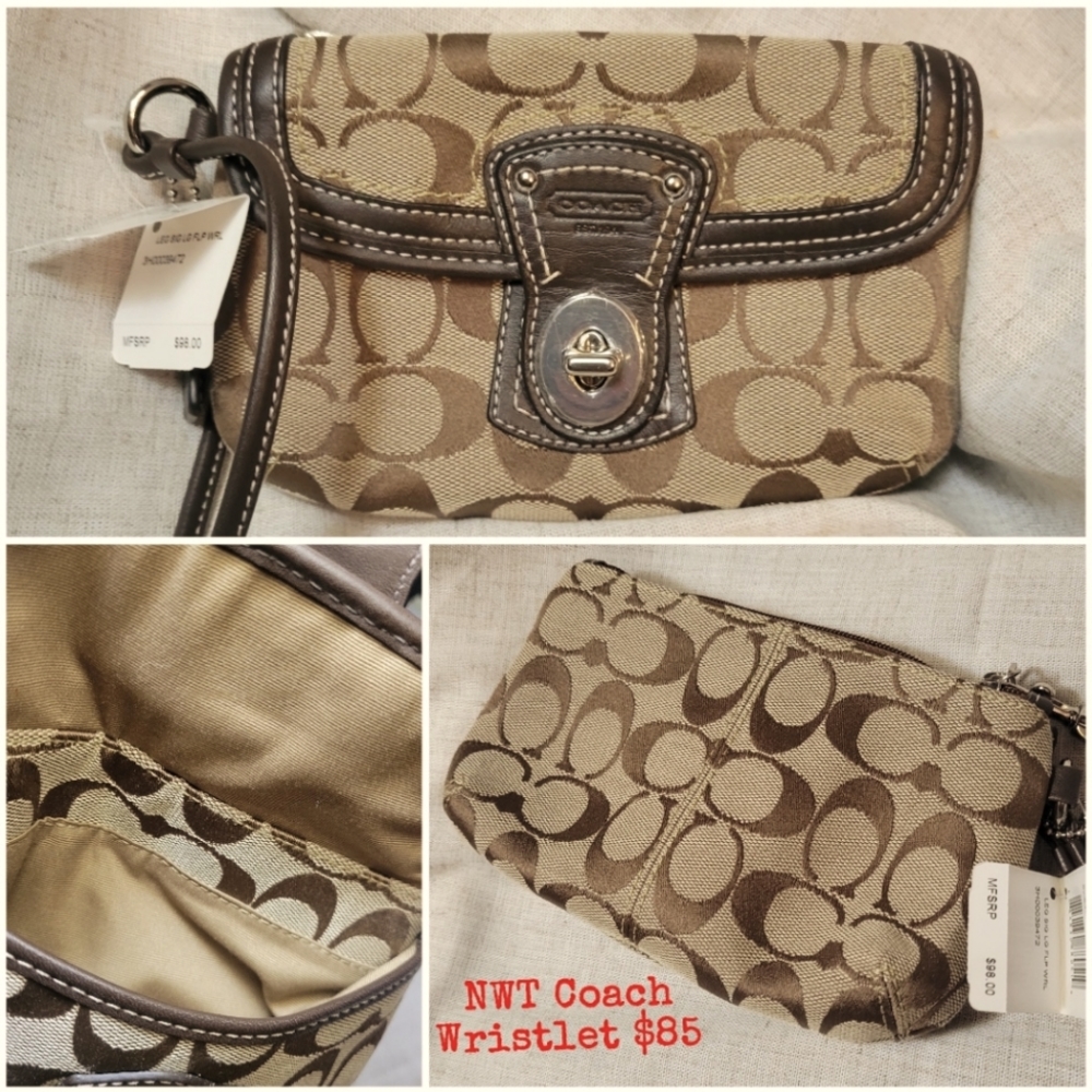 NWT Coach Wristlet